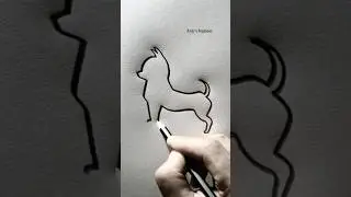 One line art via fantasy pencil 