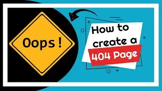 How to create a 404 page for your website ✨SUPER SIMPLE✨ 