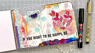 📓 Mixed Media Collage Journal 1 + New Etsy Item! [SOLD - Thank you!]