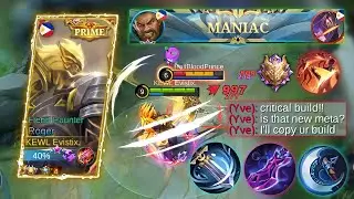 ROGER USER'S TRY ABUSING THIS FULL CRITICAL BUILD | NEW META BUILD FOR ROGER THIS NEW SEASON | MLBB