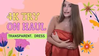 4K Transparent Try-On Haul ✨ Sheer Mesh & Chic Lingerie Dresses | Fashion Lookbook 2026 