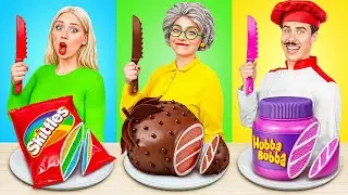 Me vs Grandma Cake vs Real Food Challenge | Epic Food Battle by Multi DO Joy
