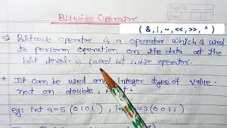 Bitwise Operator in C Language | XOR, AND, NOT and OR operator in C with Example