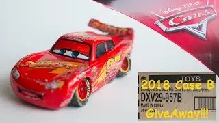 DIY Custom Cars 3 Damaged/Crashed Rusteze Lightning McQueen DISNEY CARS 2018 Case B GIVEAWAY!