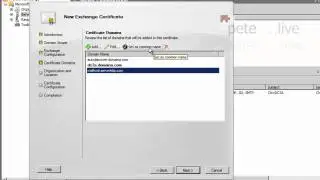 Exchange 2010   Working With Certificates