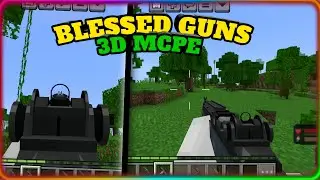 NEW 3D GUNS FOR MCPE 1.20+ || BLESSED GUNS