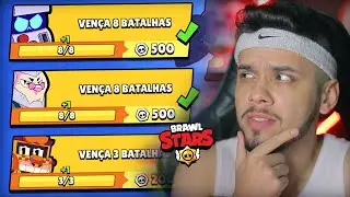 ACABANDO COM TODAS SUAS MISSÕES EM 3....2.....1....... BRAWL STARS!