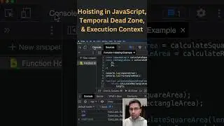 Hoisting with Memory Assignment Phase | Clip #11 | Understanding Execution Context | Core JavaScript