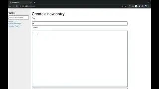 Wiki project with Django
