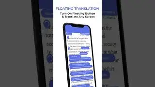 Translate with floating translation
