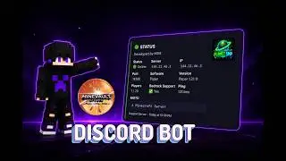 Best Minecraft Server Status Discord Bot  FREE Invite  Discord js Status Bot