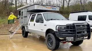 Repairing a Roof Leak on Our Pop Up Camper | Overland Truck Camper Life