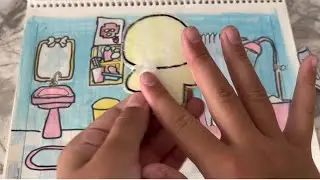🌸 Paper surprise 🌸asmr bathroom tutorial🛁for lalafanfan 🐥