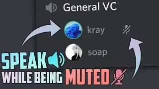 Speak in a VC while being MUTED! | Discord 