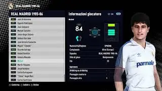 CLASSIC PES 2021 REAL MADRID 1985/86