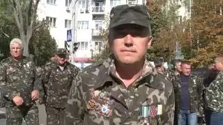 Митинг военных - чернобыльцев под стенами администрации президента 03.10.2016