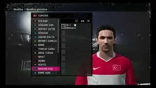 statistiche dei giocatori della turchia su pro evolution soccer 2010