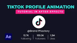 TikTok Profile Animation in after effects: Step-by-Step Tutorial