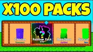 I OPENED 100 CRAFTER SEED PACKS ON GROW A GARDEN