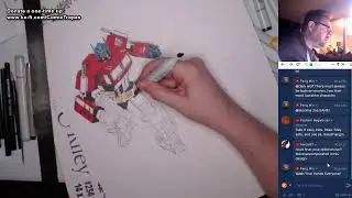 Livestream - Drawing Optimus Prime