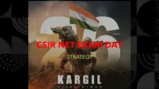 CSIR NET JRF exam day strategy message
