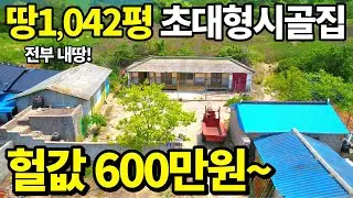 (긴급)600만원에 사세요! 토지1,042평+바닷가 시골집~ 먹고살 걱정없다~마구 쏟아지는 헐값주택~ 600만원 시골집을 사면 뒷편 땅은 공짜나 마찬가지