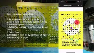 MoonBoard How To - Create A New Problem