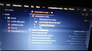 ##ruby code (star pattern in ruby) code in discription