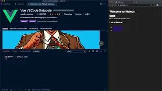 04: [Meteor + Vue] VSCode: trying out the Vue Support