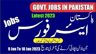 PAF Airman Jobs 2023 Online Apply | Online Registration PAF Jobs 2023 | Pakistan Airforce Jobs