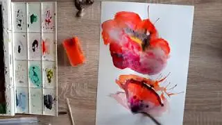 Рисую маки  Скетчинг 1000 иллюстраций №1