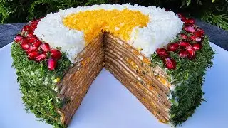 🇺🇦❄️🎄ПЕЧІНКОВИЙ ТОРТ ДО РІЗДВЯНИХ АБО НОВОРІЧНИХ СВЯТ. СМАЧНИЙ, СИТНИЙ, НІЖНИЙ.🎄❄️🇺🇦