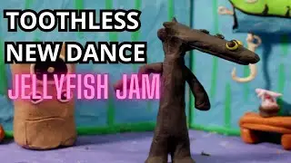 Jelly Fish Jam + Toothless Dance Meme - STOPMOTION