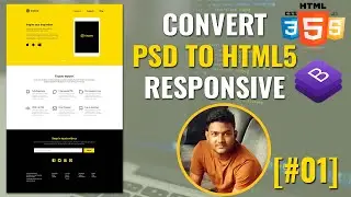 PSD to HTML5 with Bootstrap 4 step by step | Tinyone PSD Template Intro [#1]