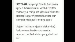 Giliran Video Syur Mirip Jessica Iskandar Viral