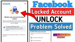 Your account has been locked Facebook get started problem | how to Unlock facebook locked account