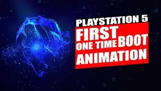 PS5 FIRST ONE TIME BOOT ANIMATION | Direct Captured