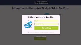 OptinClick WordPress Plugin Demo - Create Two Step Email Marketing Optin Forms With Ease