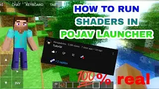 How to run shaders in Pojav Launcher | 100% real | Real PC shaders in Pojav Launcher