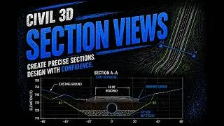 12 Creating Section Views in Civil 3D 2020 to 2022 for Beginners
