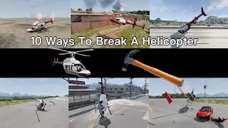 10 Ways To Break A Helicopter | Beamng Drive