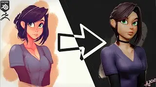 Sculpting and Animating a 2D Concept with Zbrush & Blender.