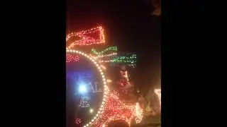 Electric Parade - Sept 2014 - Mickey Mouse, Minnie Mouse, and Goofy