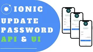 Build Ionic App | Modern UI User Update Password | Springboot User Update Password API | UI Design