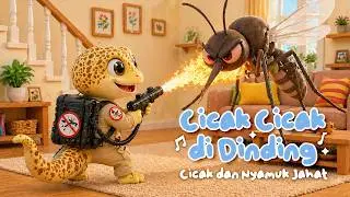 Cicak Cicak di Dinding - Versi Baru Lebih Seru! 🦎 | Lagu Anak Populer - Lagu Baik Sikecil