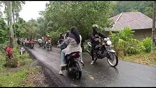 kondisi jalan menuju wisata alam danau tao di hari ini