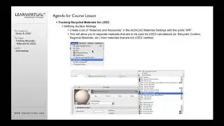 Tracking Recycled Materials for LEED in ARCHICAD