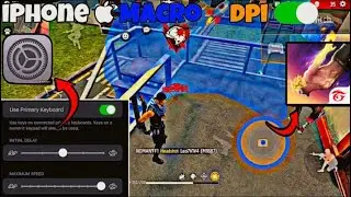 iPhone  macro setting ⚙️ | iPhone macro⚡️dpi⚡️hud settings ⚙️ | 95% headshots 🎯 | ff