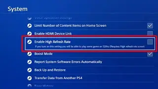 120 FPS On PS4 Pro! (How to get 120hz on PS4)
