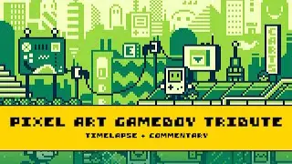 Designing a Pixel Art Gameboy Tribute (Timelapse + Commentary)